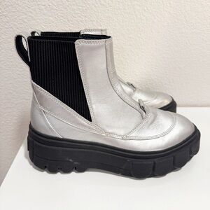 Sorel Caribou X Boot Chelsea Pure Silver/Black Boots Size 7.5